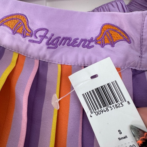 Disney Dress Shop Epcot Figment pleated skirt S - Picture 7 of 8